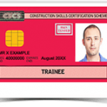 Red CSCS Trainee card